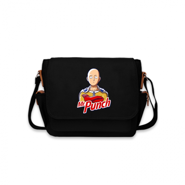 One Punch Man Anime Peripheral Shoulder Bag Casual Satchel 33X13X26cm