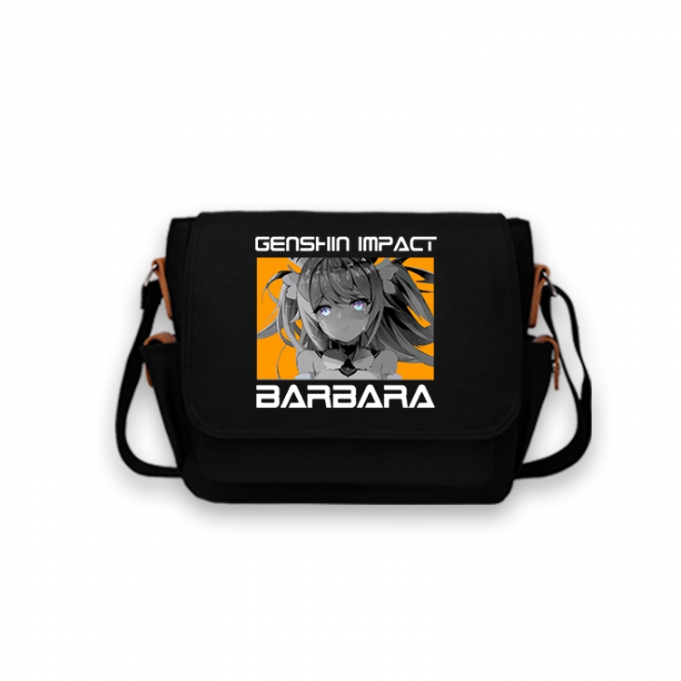 Genshin Impact Anime Peripheral Shoulder Bag Casual Satchel 33X13X26cm