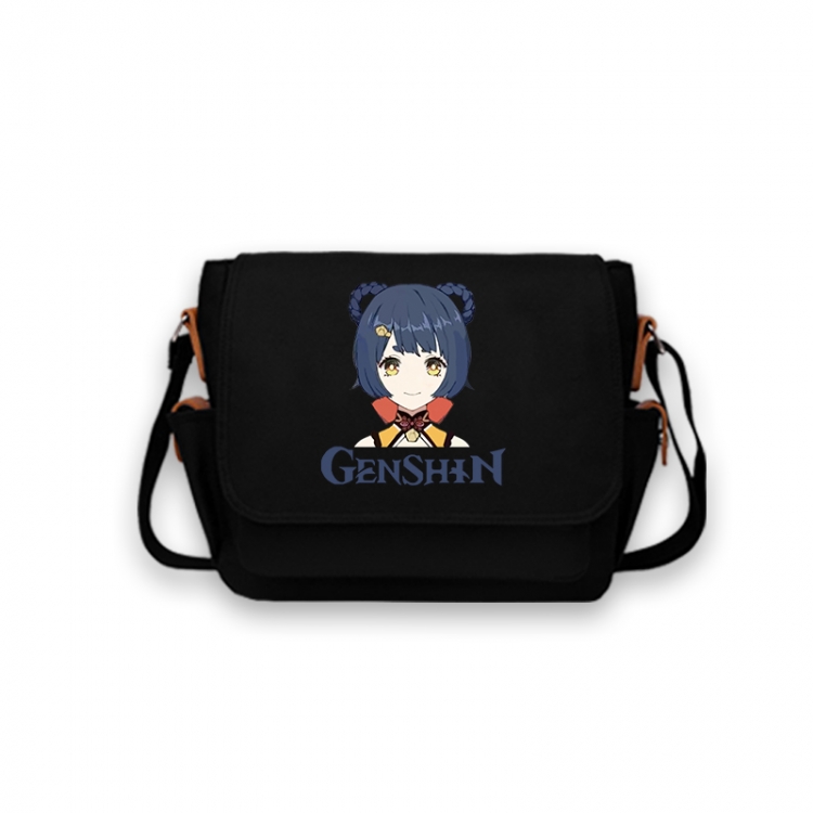 Genshin Impact Anime Peripheral Shoulder Bag Casual Satchel 33X13X26cm