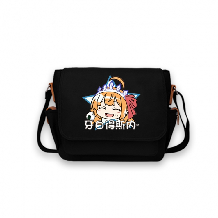 Genshin Impact Anime Peripheral Shoulder Bag Casual Satchel 33X13X26cm