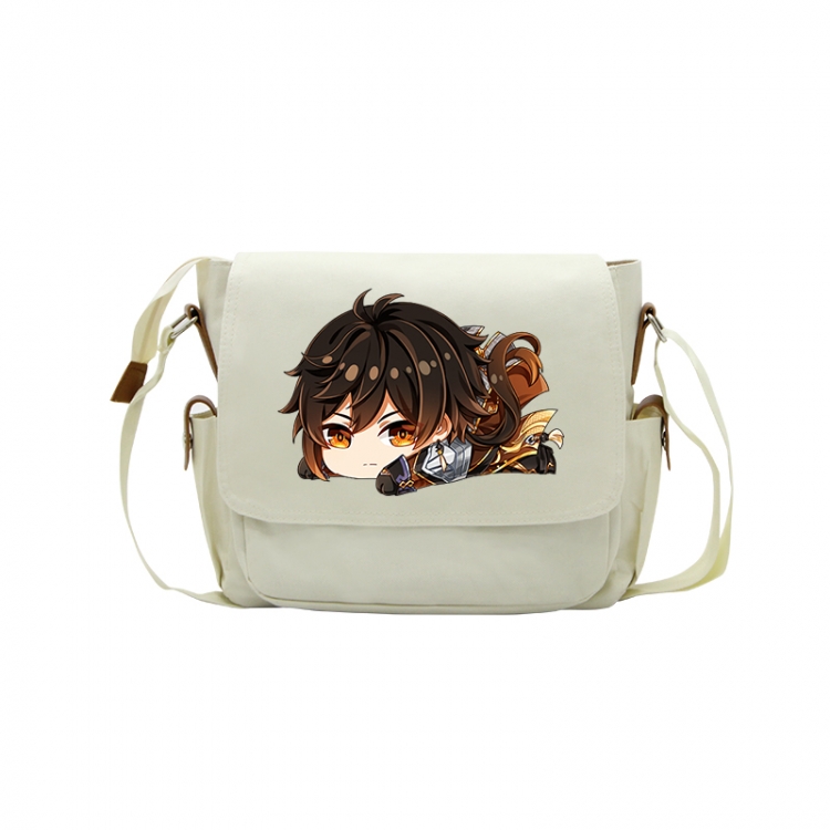 Genshin Impact Anime Peripheral Shoulder Bag Casual Satchel 33X13X26cm