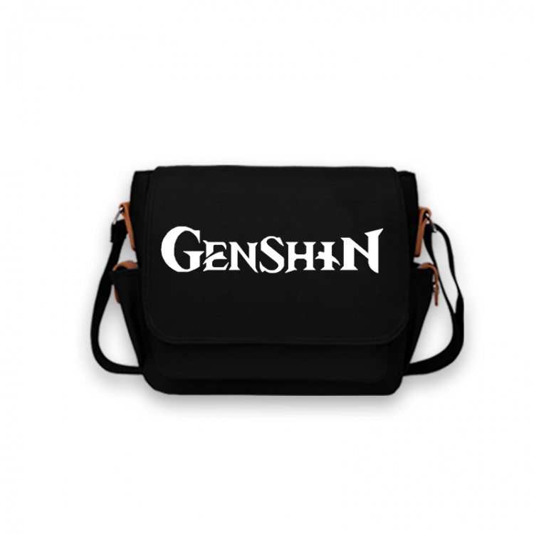 Genshin Impact Anime Peripheral Shoulder Bag Casual Satchel 33X13X26cm