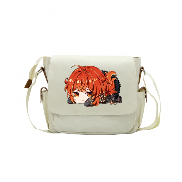 Genshin Impact Anime Peripheral Shoulder Bag Casual Satchel 33X13X26cm