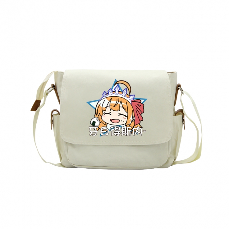 Genshin Impact Anime Peripheral Shoulder Bag Casual Satchel 33X13X26cm