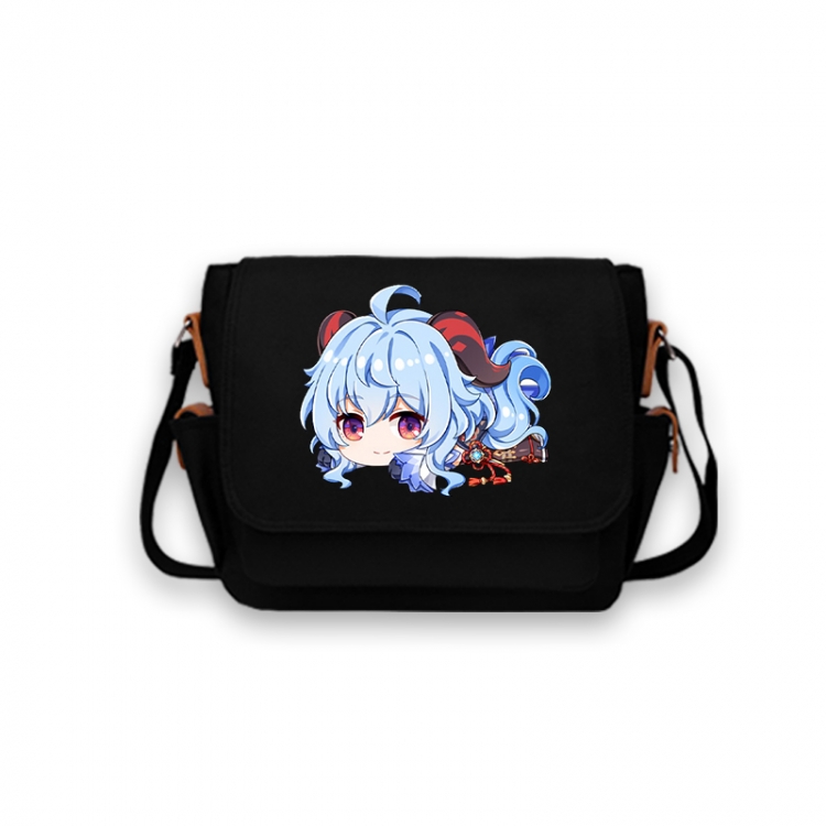 Genshin Impact Anime Peripheral Shoulder Bag Casual Satchel 33X13X26cm