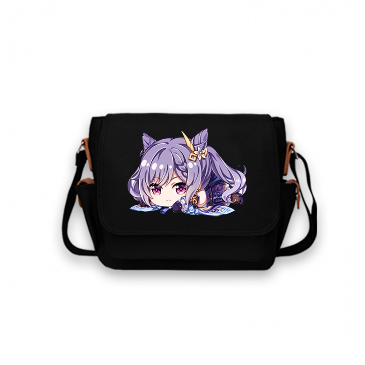 Genshin Impact Anime Peripheral Shoulder Bag Casual Satchel 33X13X26cm