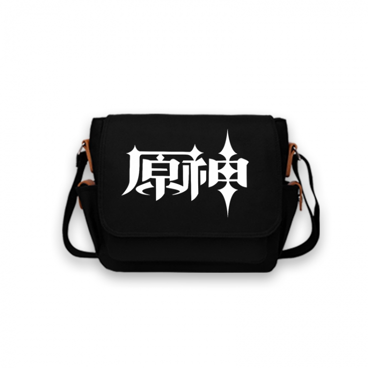 Genshin Impact Anime Peripheral Shoulder Bag Casual Satchel 33X13X26cm