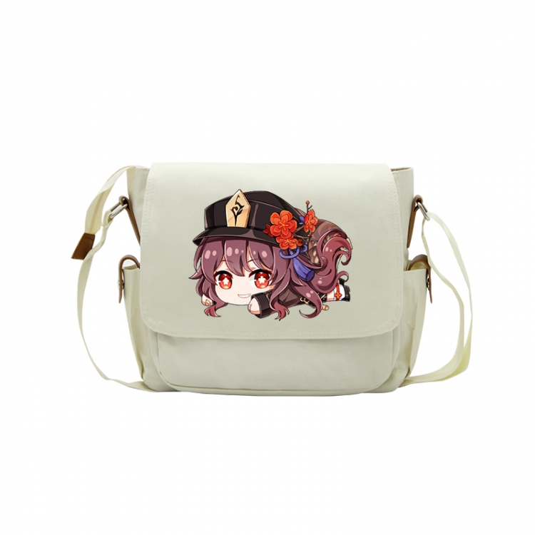 Genshin Impact Anime Peripheral Shoulder Bag Casual Satchel 33X13X26cm