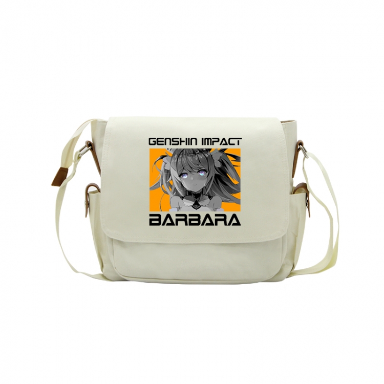 Genshin Impact Anime Peripheral Shoulder Bag Casual Satchel 33X13X26cm