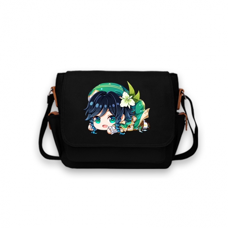 Genshin Impact Anime Peripheral Shoulder Bag Casual Satchel 33X13X26cm