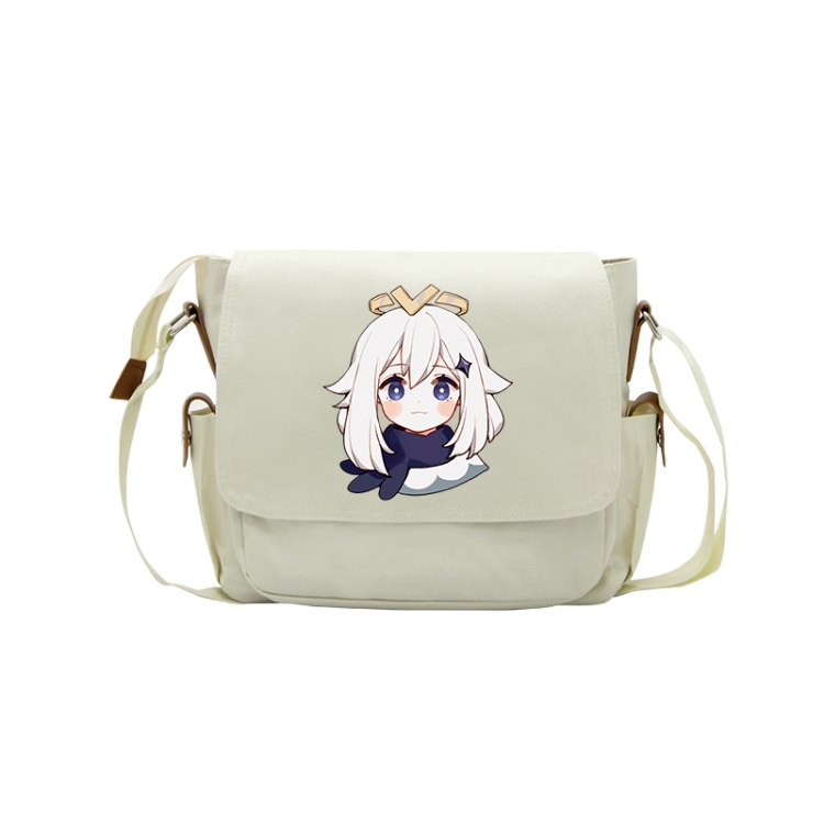 Genshin Impact Anime Peripheral Shoulder Bag Casual Satchel 33X13X26cm