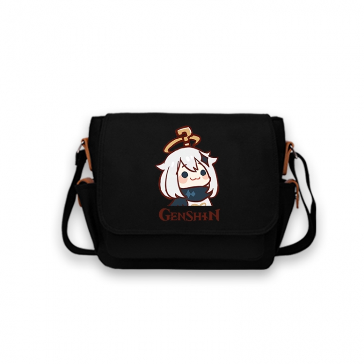 Genshin Impact Anime Peripheral Shoulder Bag Casual Satchel 33X13X26cm