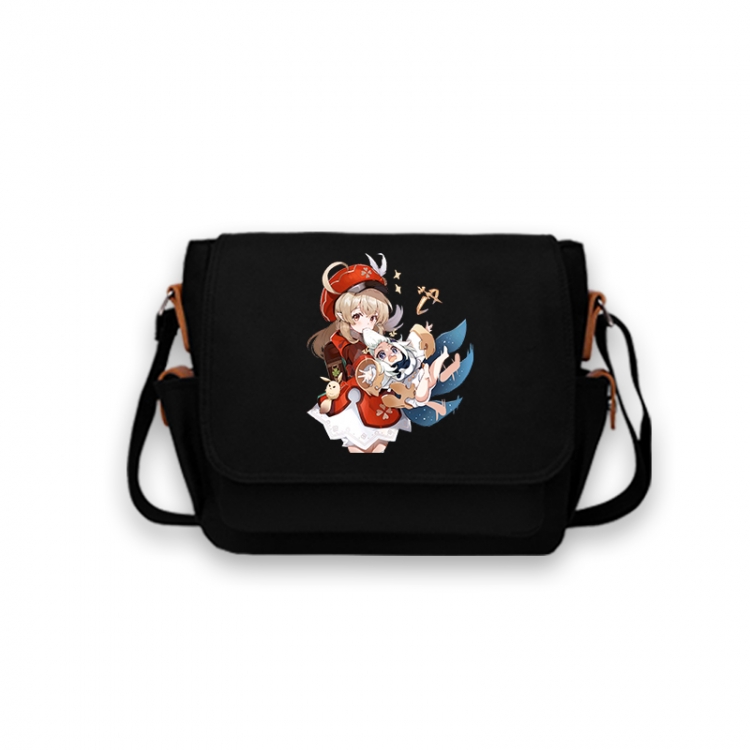 Genshin Impact Anime Peripheral Shoulder Bag Casual Satchel 33X13X26cm