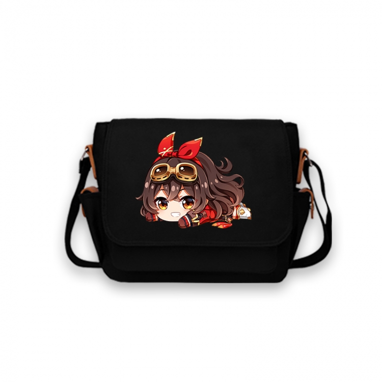 Genshin Impact Anime Peripheral Shoulder Bag Casual Satchel 33X13X26cm