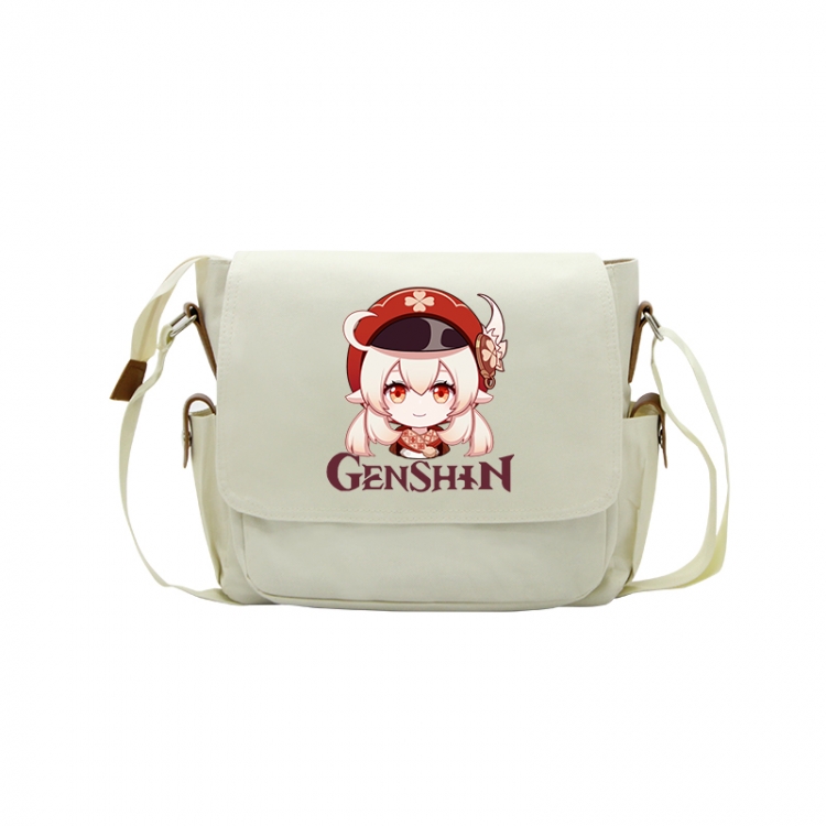 Genshin Impact Anime Peripheral Shoulder Bag Casual Satchel 33X13X26cm