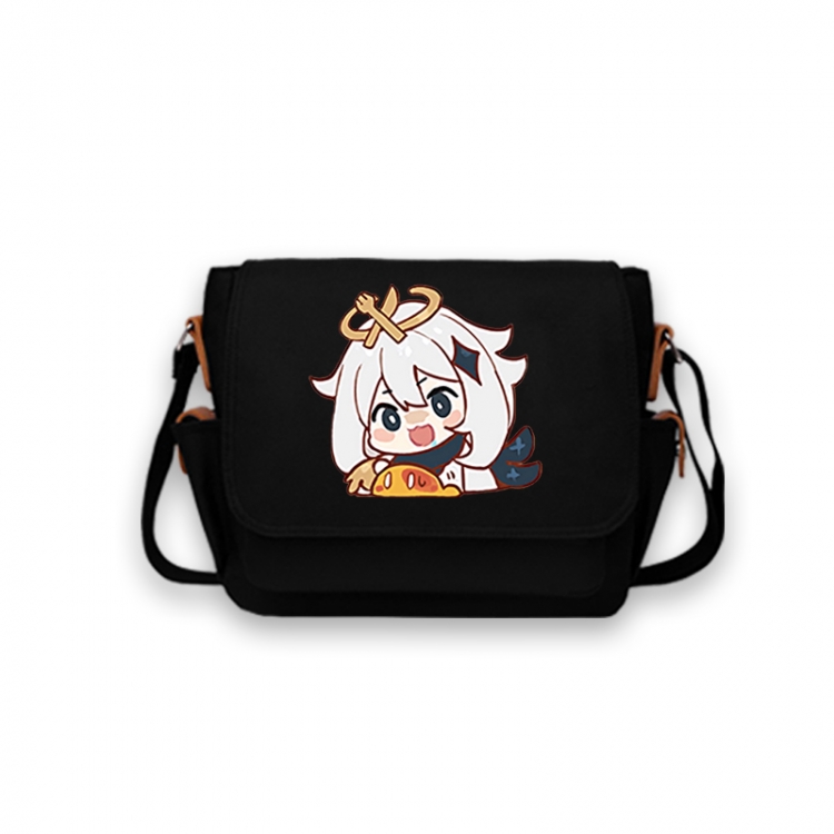 Genshin Impact Anime Peripheral Shoulder Bag Casual Satchel 33X13X26cm