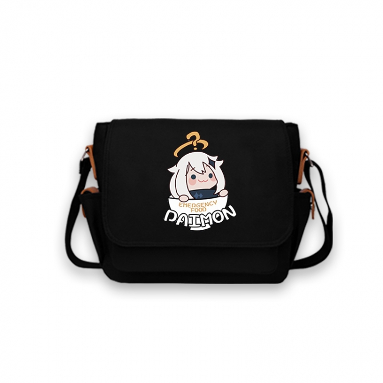 Genshin Impact Anime Peripheral Shoulder Bag Casual Satchel 33X13X26cm