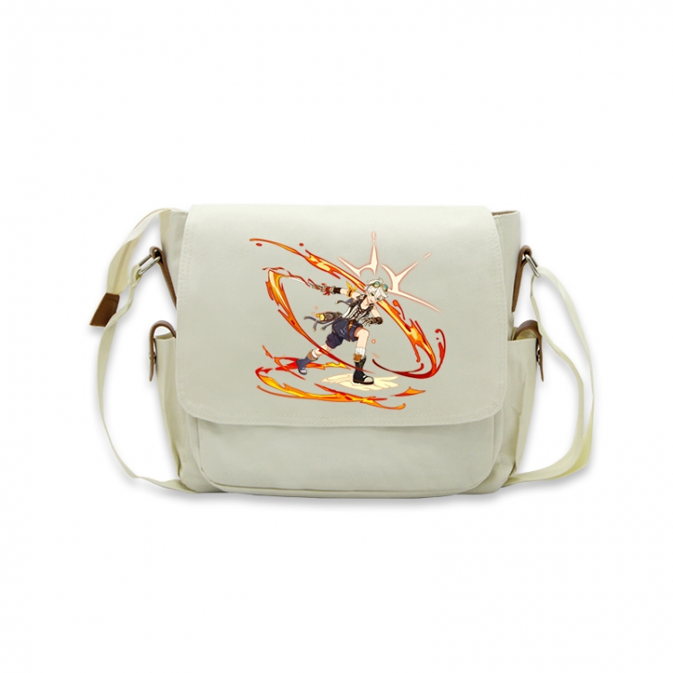 Genshin Impact Anime Peripheral Shoulder Bag Casual Satchel 33X13X26cm