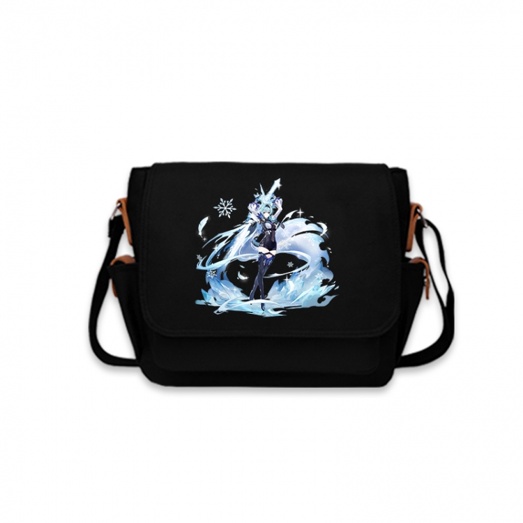 Genshin Impact Anime Peripheral Shoulder Bag Casual Satchel 33X13X26cm