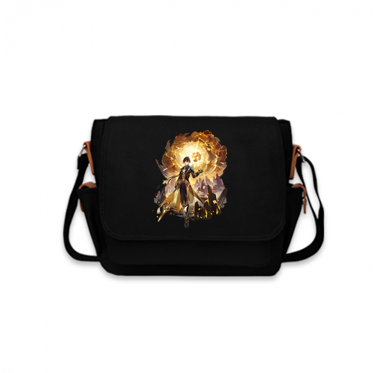 Genshin Impact Anime Peripheral Shoulder Bag Casual Satchel 33X13X26cm