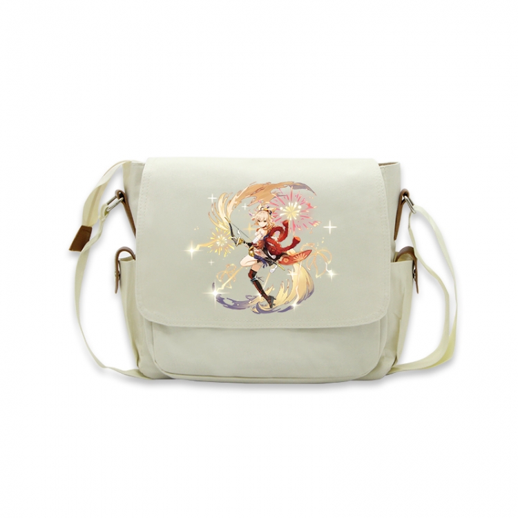 Genshin Impact Anime Peripheral Shoulder Bag Casual Satchel 33X13X26cm