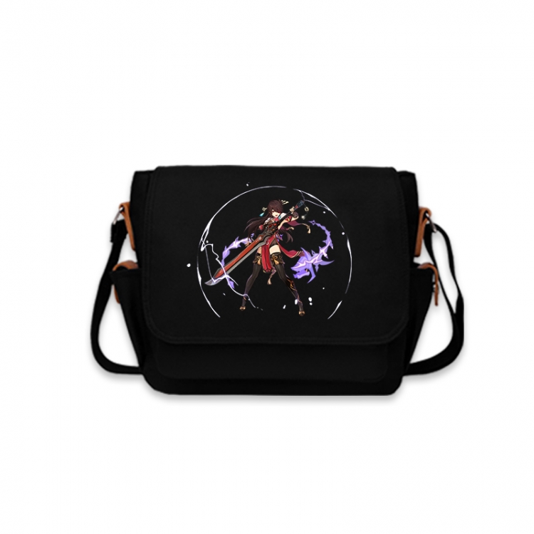 Genshin Impact Anime Peripheral Shoulder Bag Casual Satchel 33X13X26cm