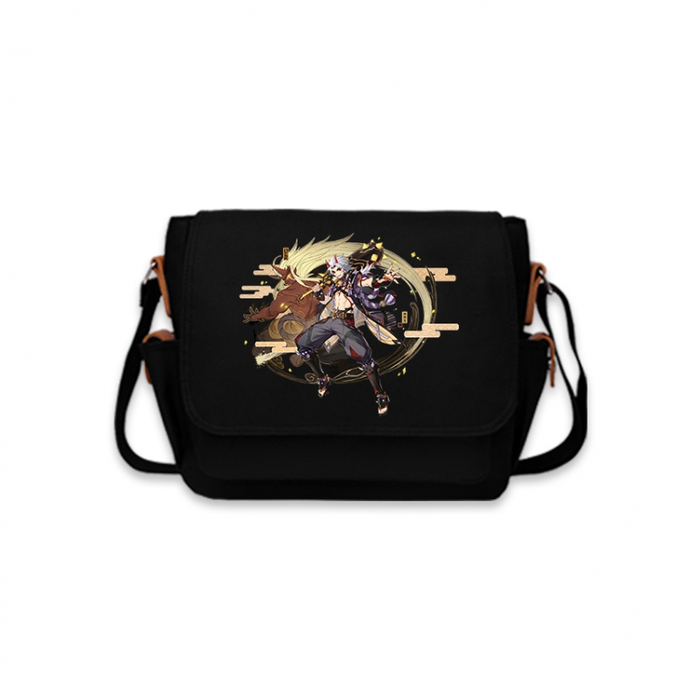 Genshin Impact Anime Peripheral Shoulder Bag Casual Satchel 33X13X26cm