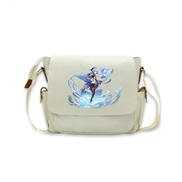 Genshin Impact Anime Peripheral Shoulder Bag Casual Satchel 33X13X26cm