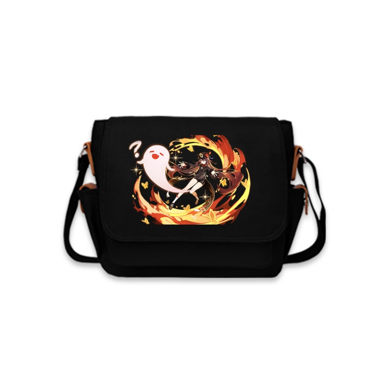 Genshin Impact Anime Peripheral Shoulder Bag Casual Satchel 33X13X26cm