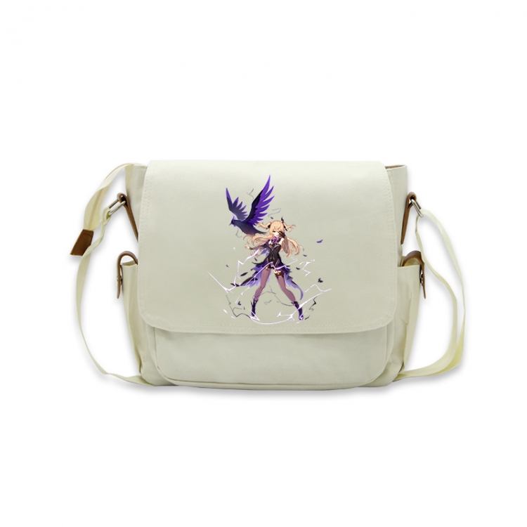 Genshin Impact Anime Peripheral Shoulder Bag Casual Satchel 33X13X26cm