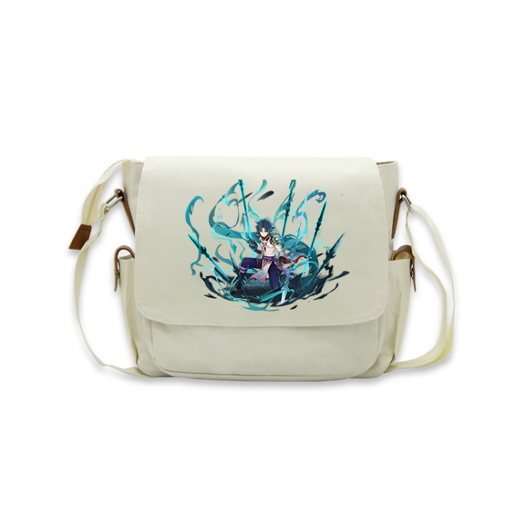 Genshin Impact Anime Peripheral Shoulder Bag Casual Satchel 33X13X26cm