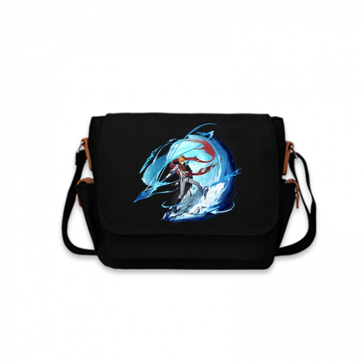 Genshin Impact Anime Peripheral Shoulder Bag Casual Satchel 33X13X26cm