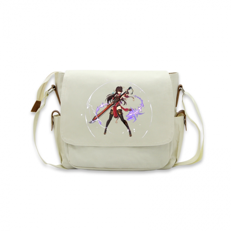 Genshin Impact Anime Peripheral Shoulder Bag Casual Satchel 33X13X26cm