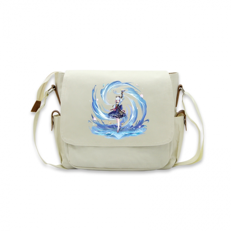 Genshin Impact Anime Peripheral Shoulder Bag Casual Satchel 33X13X26cm