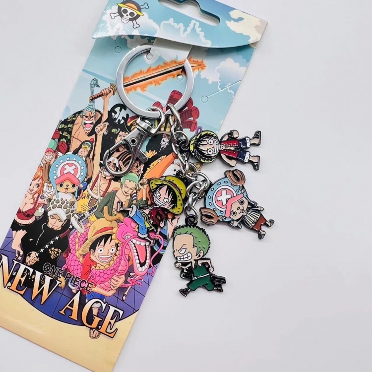 One Piece Anime cartoon color keychain bag pendant 847