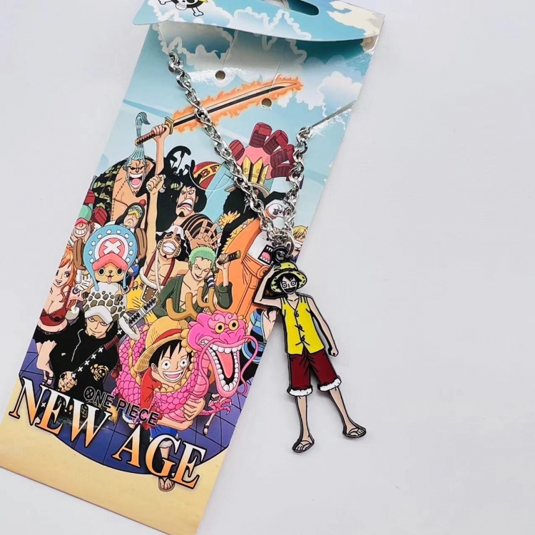 One Piece Anime Peripheral Necklace Color Character Pendant price for 5 pcs