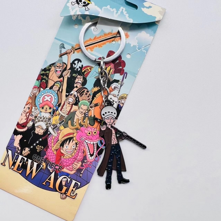 One Piece Anime Peripheral Color Character Keychain price for 5 pcs