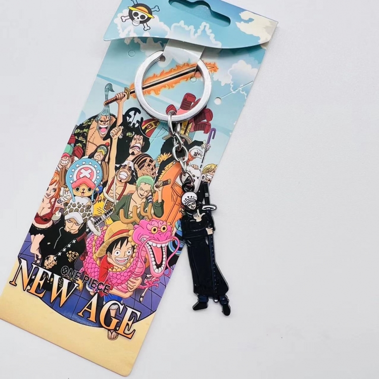 One Piece Anime Peripheral Color Character Keychain price for 5 pcs