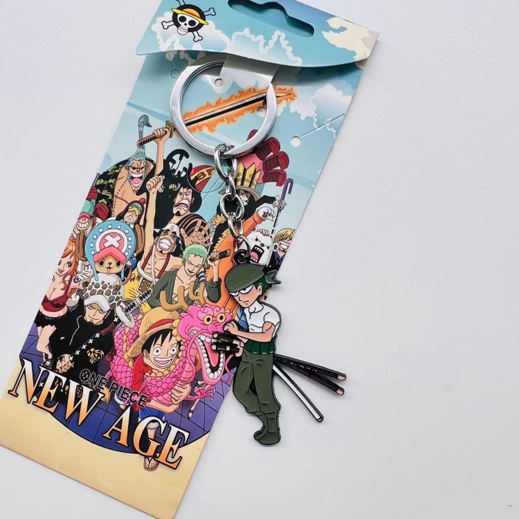 One Piece Anime Peripheral Color Character Keychain price for 5 pcs