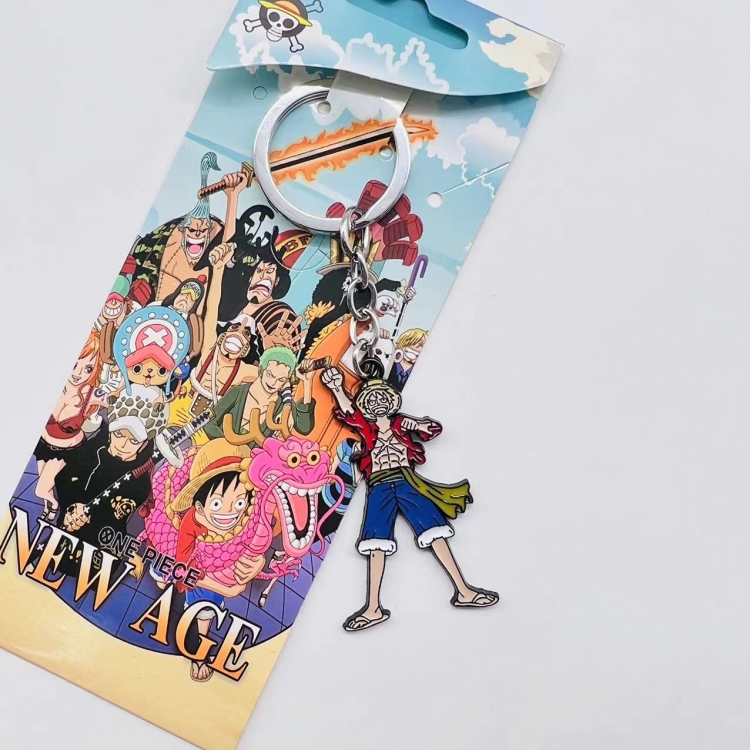 One Piece Anime Peripheral Color Character Keychain price for 5 pcs