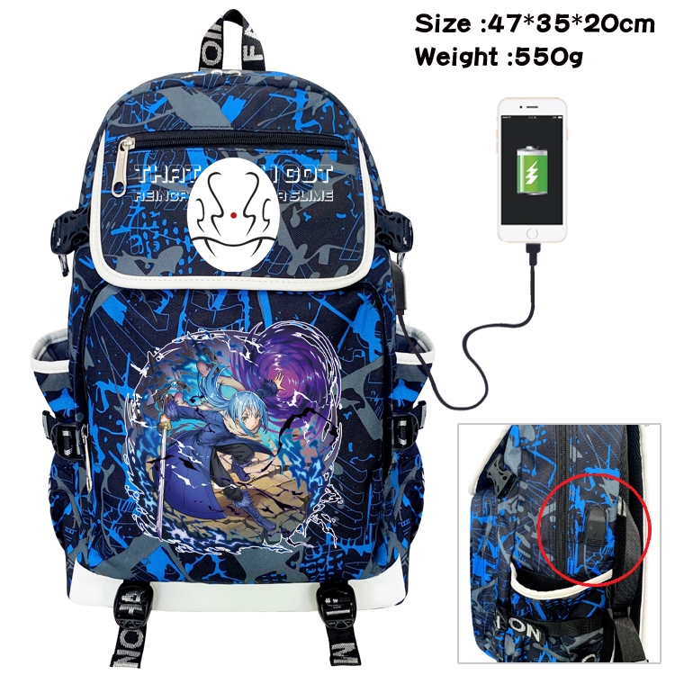 That Time I Got Slim  Camouflage Waterproof Canvas Flip Backpack Student Schoolbag 47X35X20CM