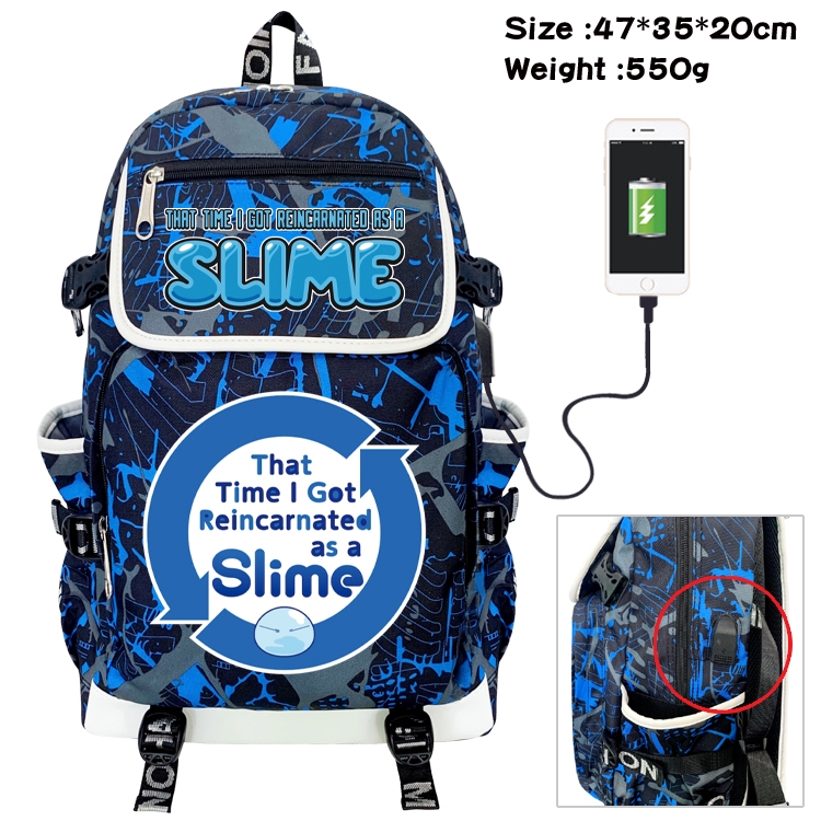 That Time I Got Slim  Camouflage Waterproof Canvas Flip Backpack Student Schoolbag 47X35X20CM