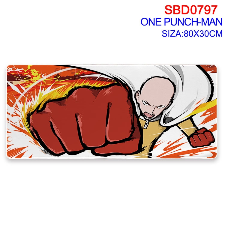 One Punch Man Anime peripheral edge lock mouse pad 80X30cm  SBD-797