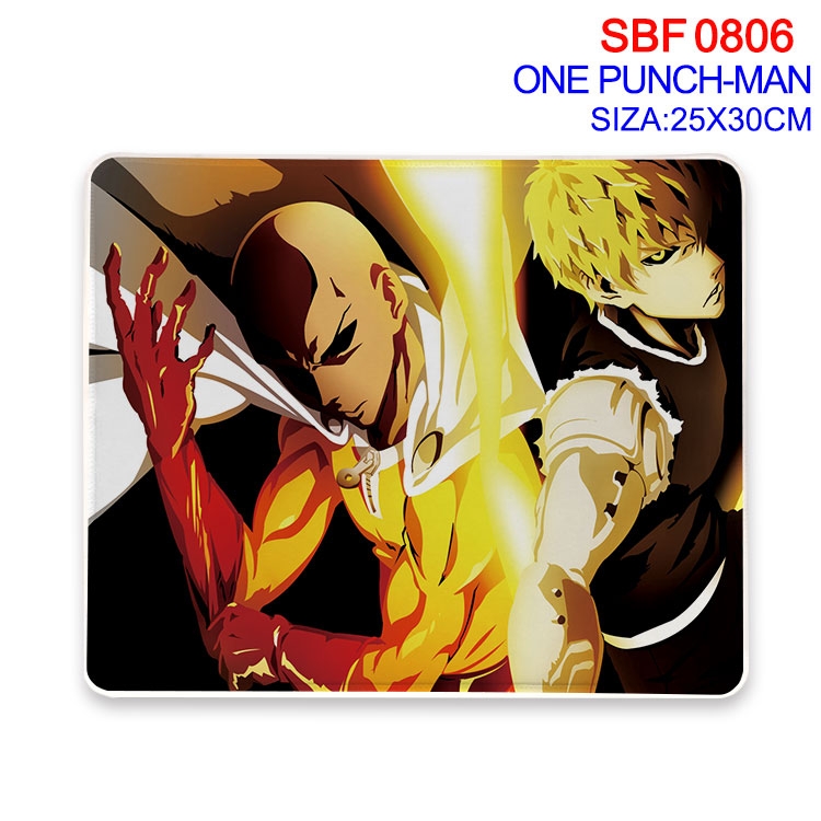 One Punch Man Anime peripheral edge lock mouse pad 25X30cm  SBF-806