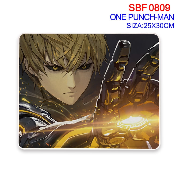 One Punch Man Anime peripheral edge lock mouse pad 25X30cm  SBF-809