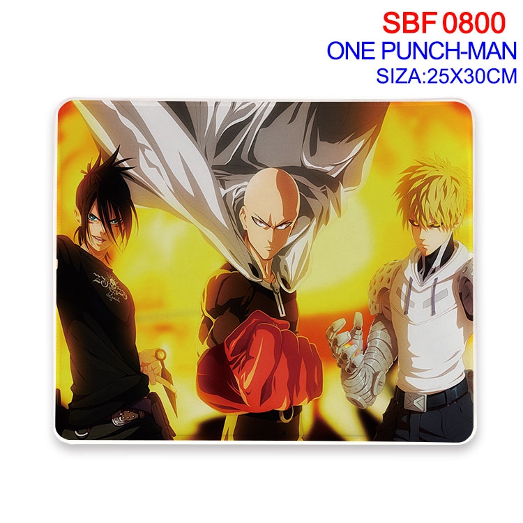 One Punch Man Anime peripheral edge lock mouse pad 25X30cm  SBF-800