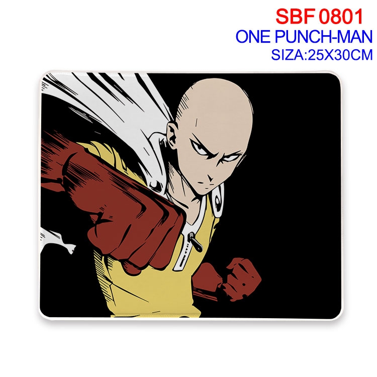 One Punch Man Anime peripheral edge lock mouse pad 25X30cm  SBF-801