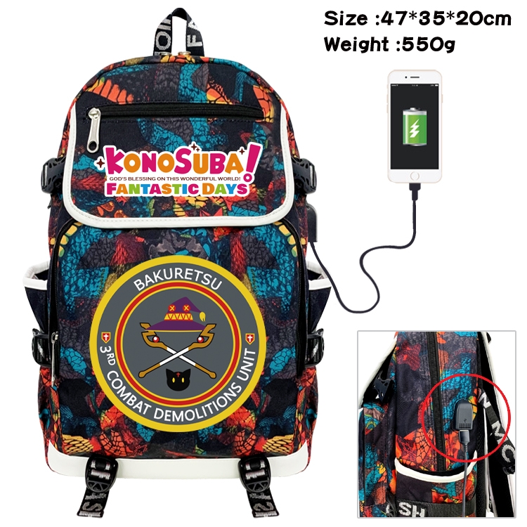 Blessings for a better world Camouflage Waterproof Canvas Flip Backpack Student Schoolbag 47X35X20CM