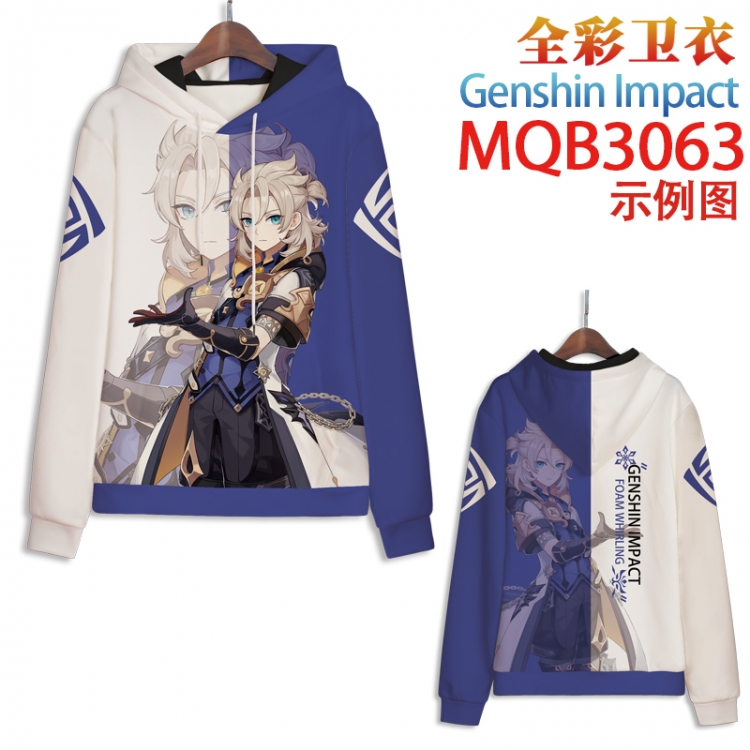 Genshin Impact Full color hooded sweatshirt without zipper pocket from XXS to 4XL MQB-3063