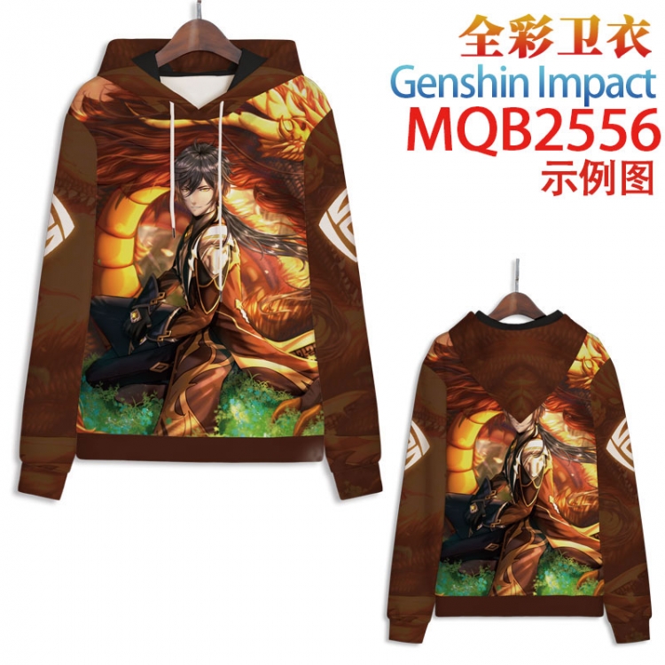 Genshin Impact Full color hooded sweatshirt without zipper pocket from XXS to 4XL MQB-2556